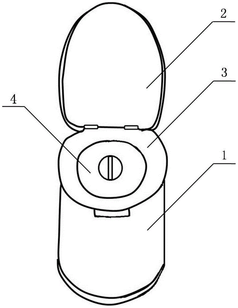 Movable toilet with excrement and urine separation and using method thereof