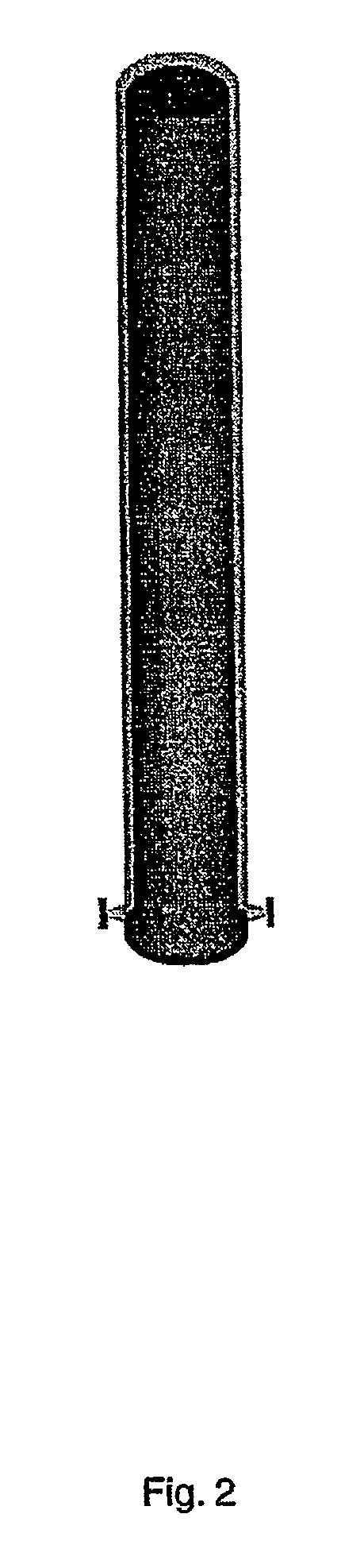 Structure including a plurality of cells of cured resinous material, method of forming the structure and apparatus for forming the structure