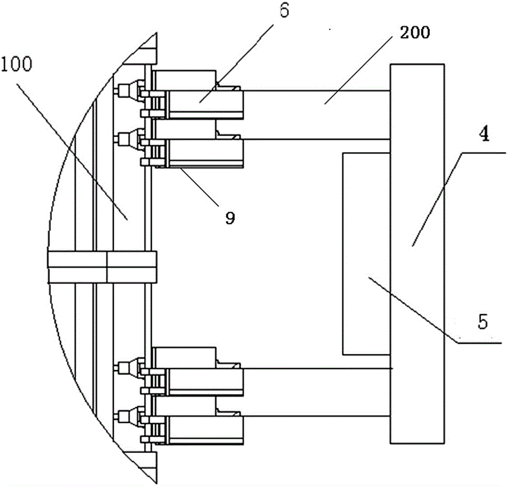 A shield tunnel segment testing machine loading system and shield tunnel segment testing machine