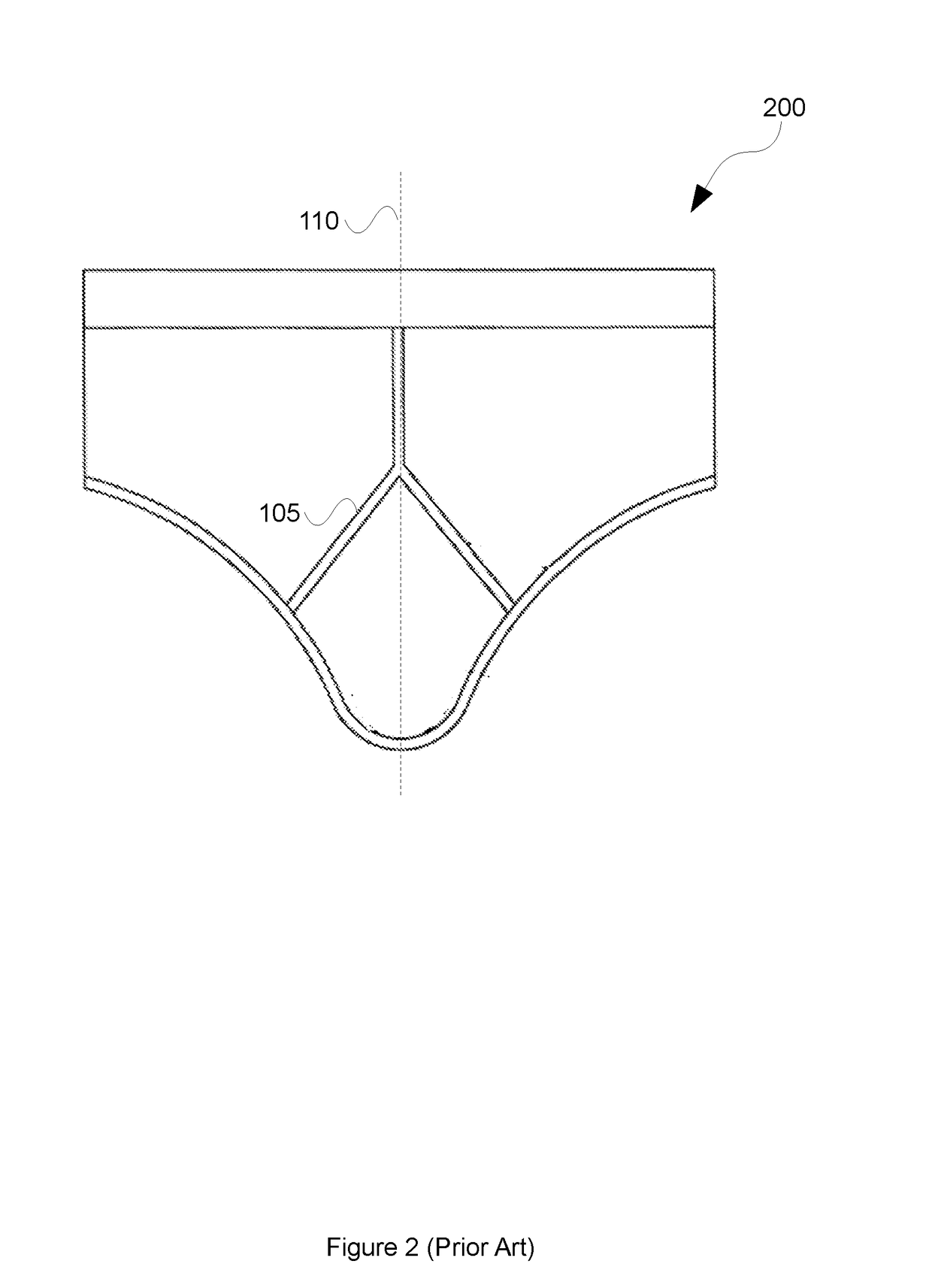 A garment having a substantially centrally located access aperture