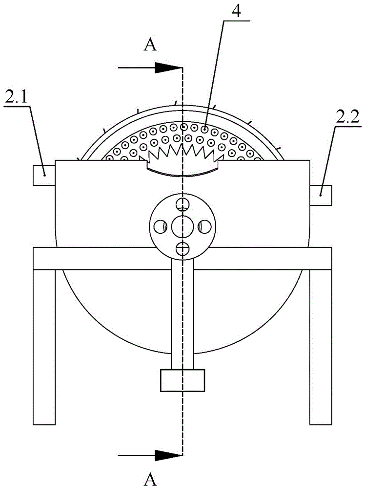 Method and equipment for continuous removal of iron from slurry with double rotation