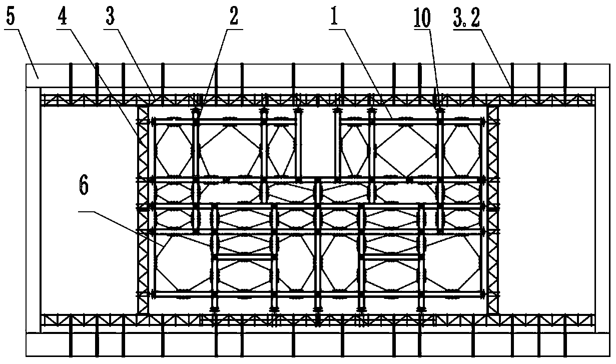 Prefabricated wall panel temporary positioning support system and construction method based on construction platform