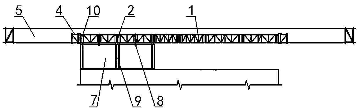 Prefabricated wall panel temporary positioning support system and construction method based on construction platform