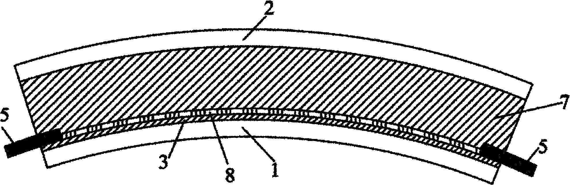 Compound functional sandwich glass containing metal nano-structured conductive layer
