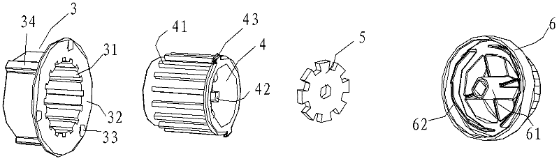 Wheel freewheel mechanism and three-wheel baby carriage adopting same