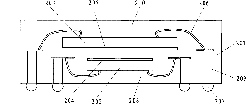 Packaging structure for ball grid array and manufacturing method for same