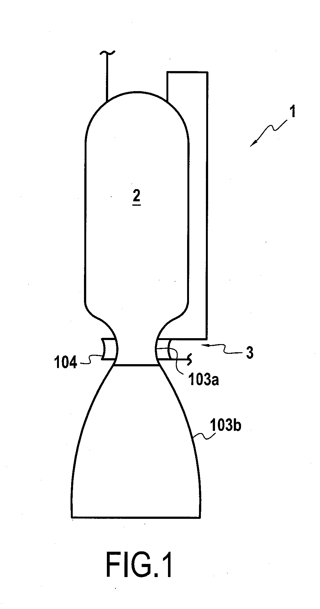Device for connecting two segments of a propelling nozzle
