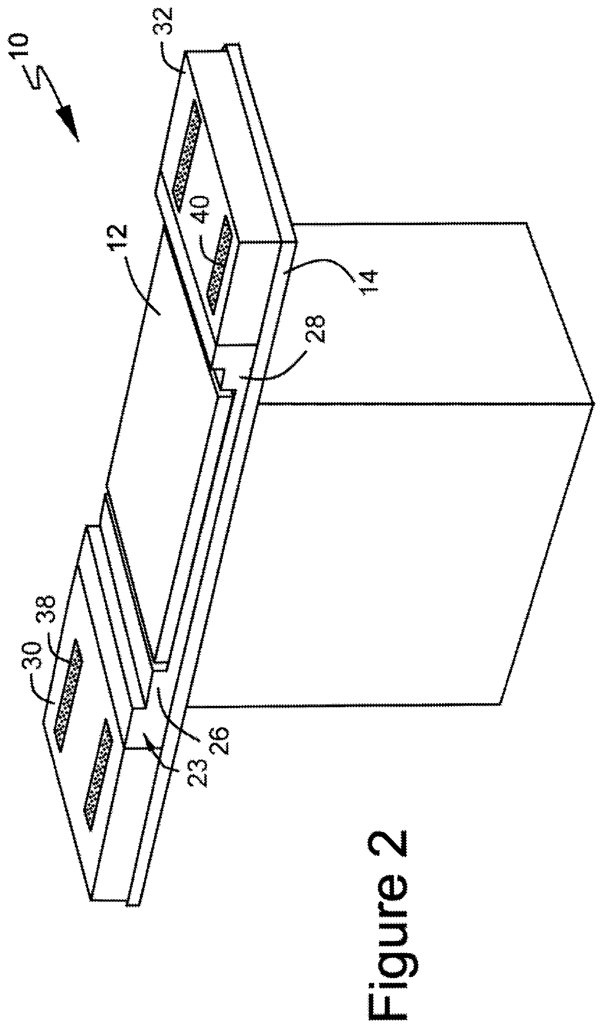 Surgical guidance system with low interference metal support structure