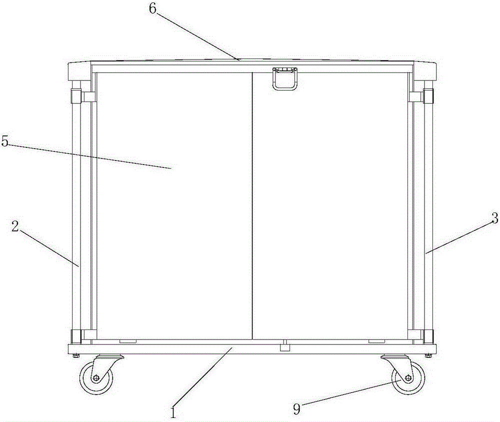 Medical sealed distributing and collecting trolley and maintaining method thereof