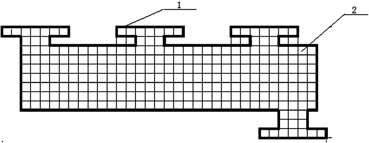 General prefabricated gis empty box foundation, hoisting method and embedded parts layout method