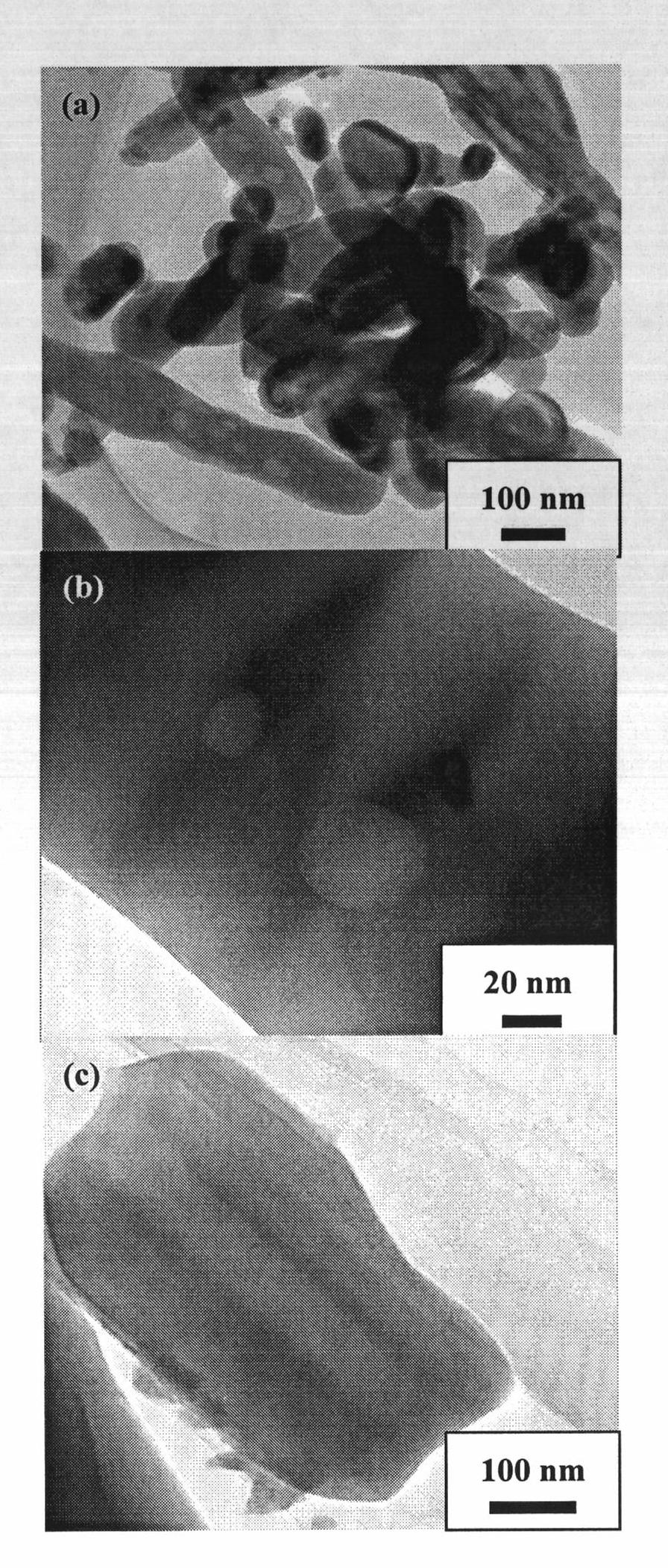 Hydrothermal method for preparing triclinic-phase FeVO4 micro particles