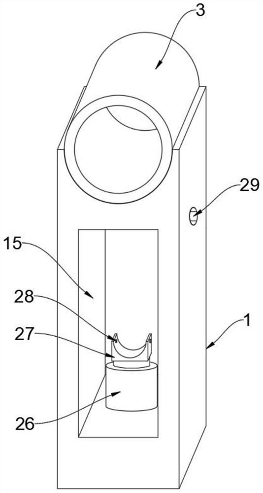Fixing mechanism for production of high-sealing-performance lock catch waveform wound reinforced pipe joints