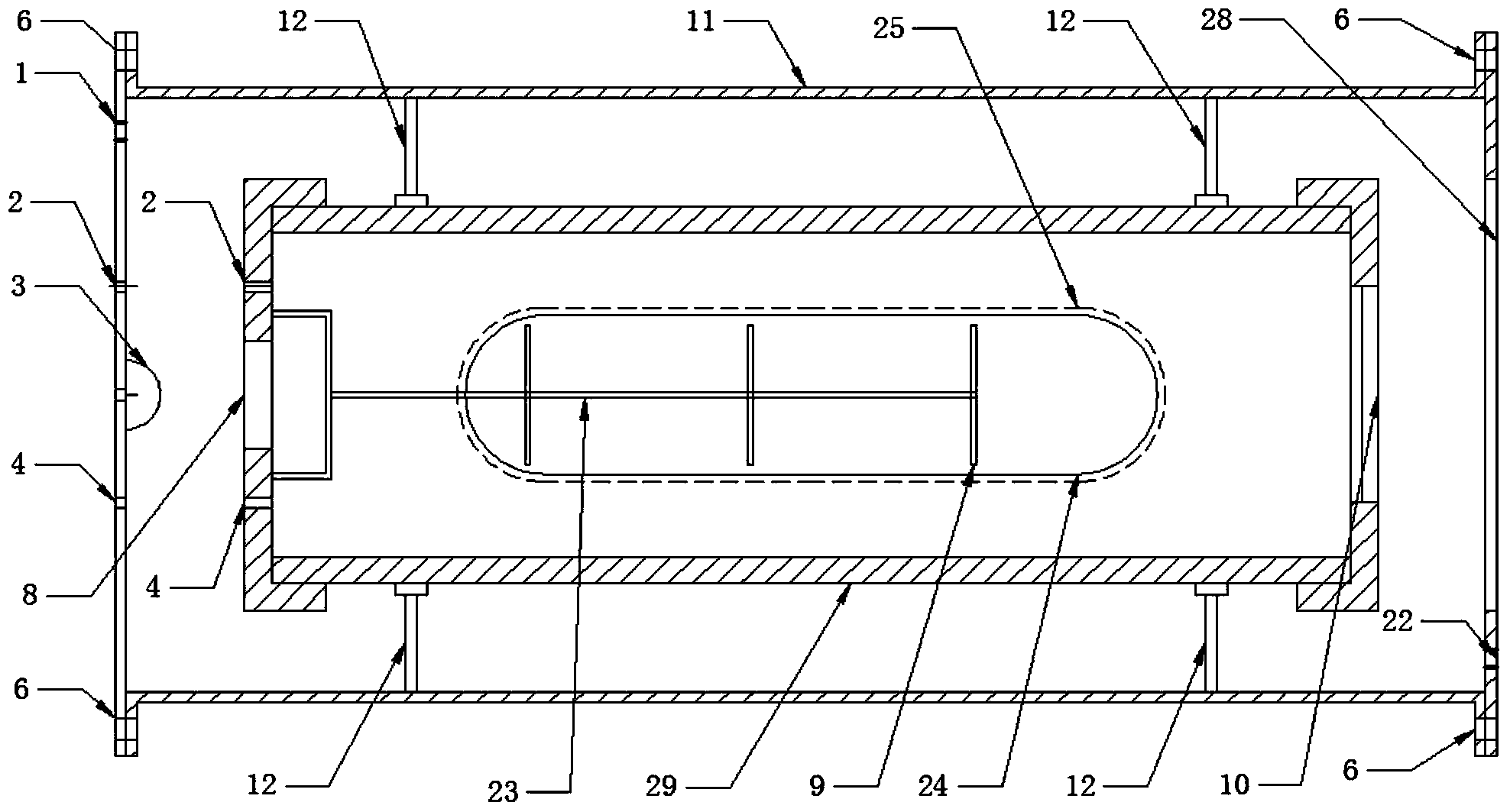 Experimental device for forming hydrate in combined multi-phase fluid pipeline
