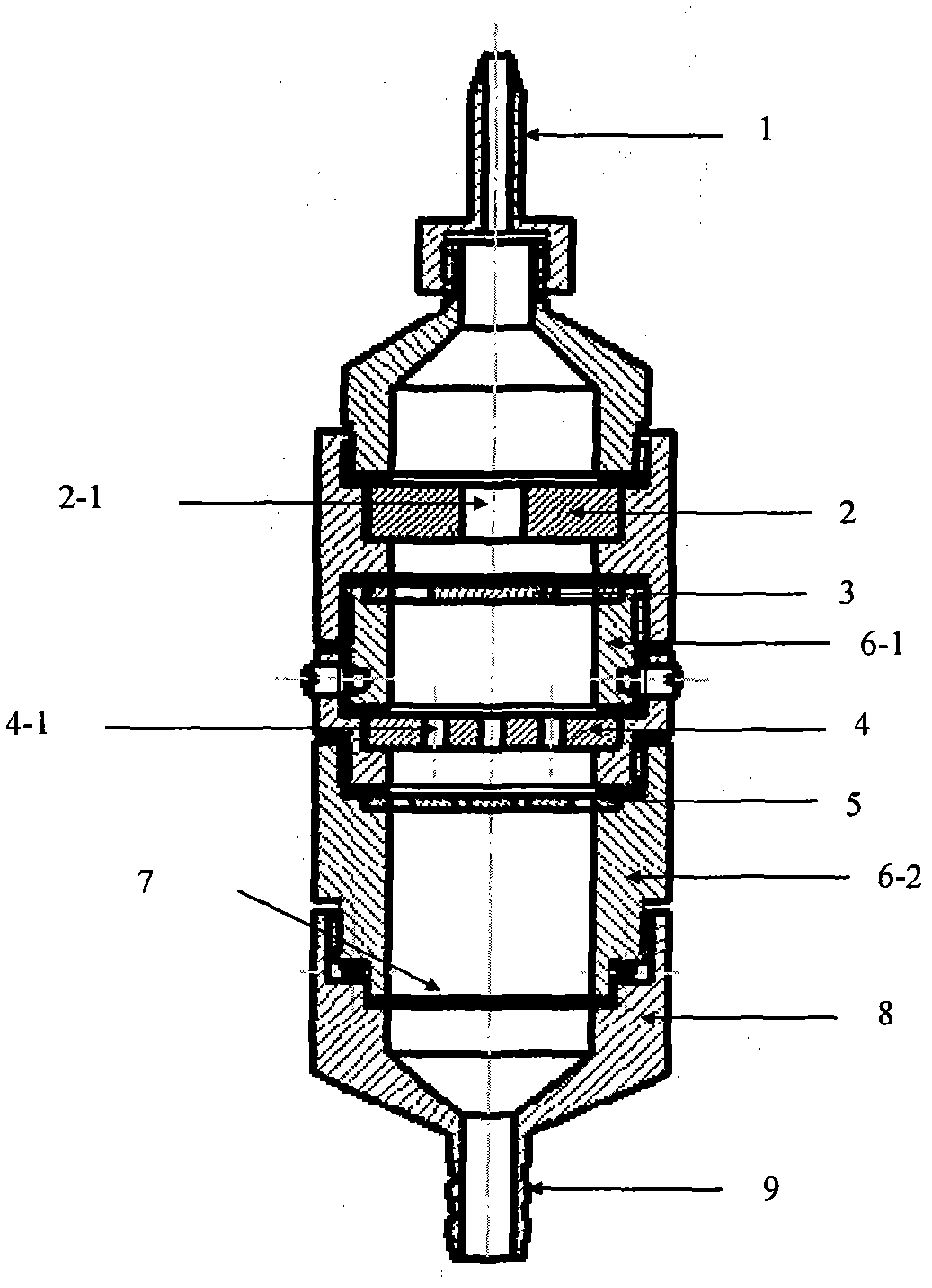 Radioactive aerosol particle recovery device