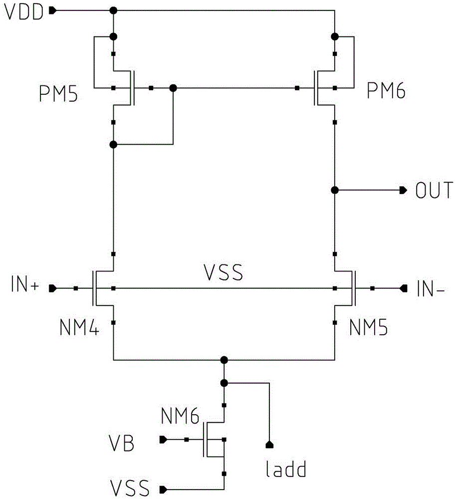 Low-dropout linear voltage stabilizing circuit with low power consumption