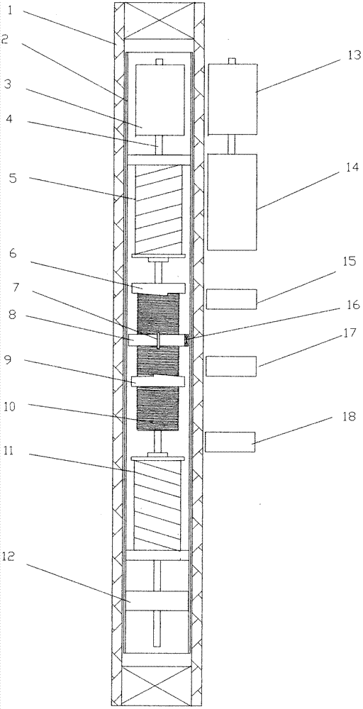 Hollow glass built-in shutter blind with external motor