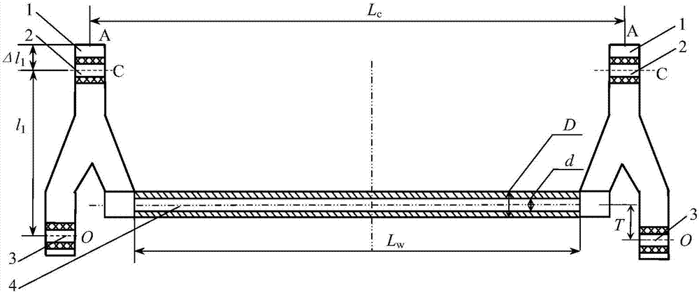 Design method of twist tube inner offset of non-coaxial cab stabilizer bar with inner offset