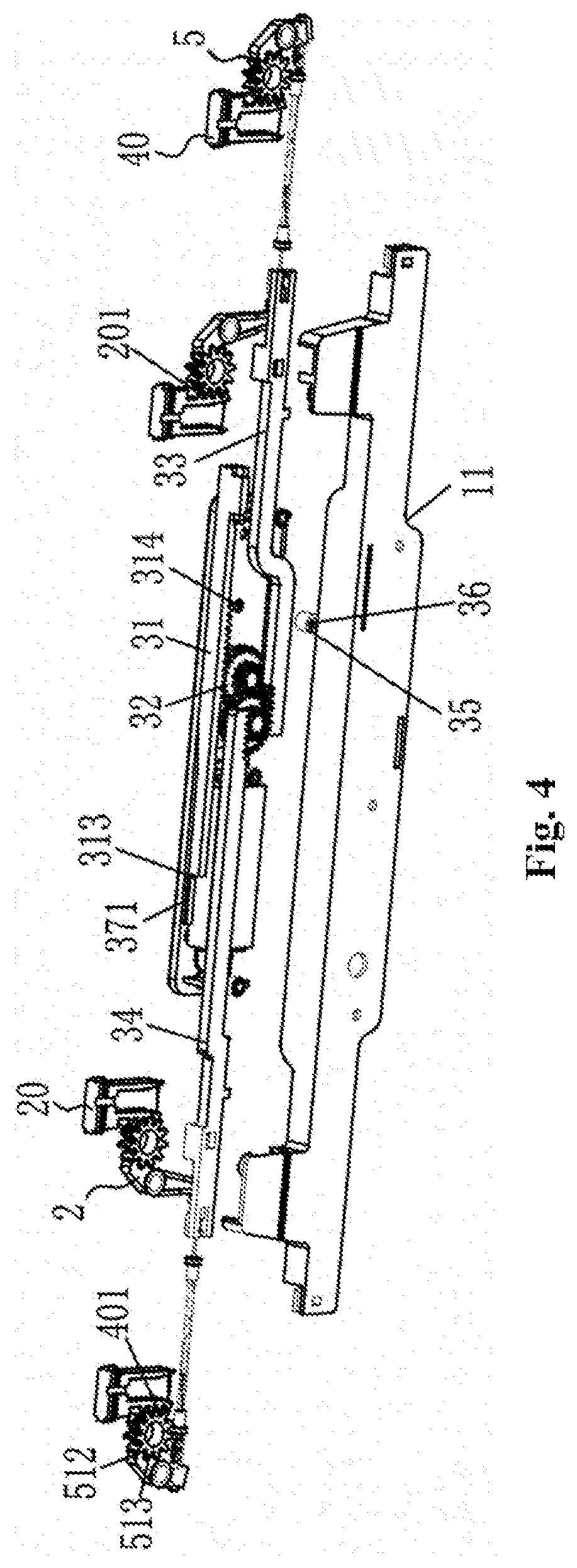 Multi-class linked lock, and case applying the same