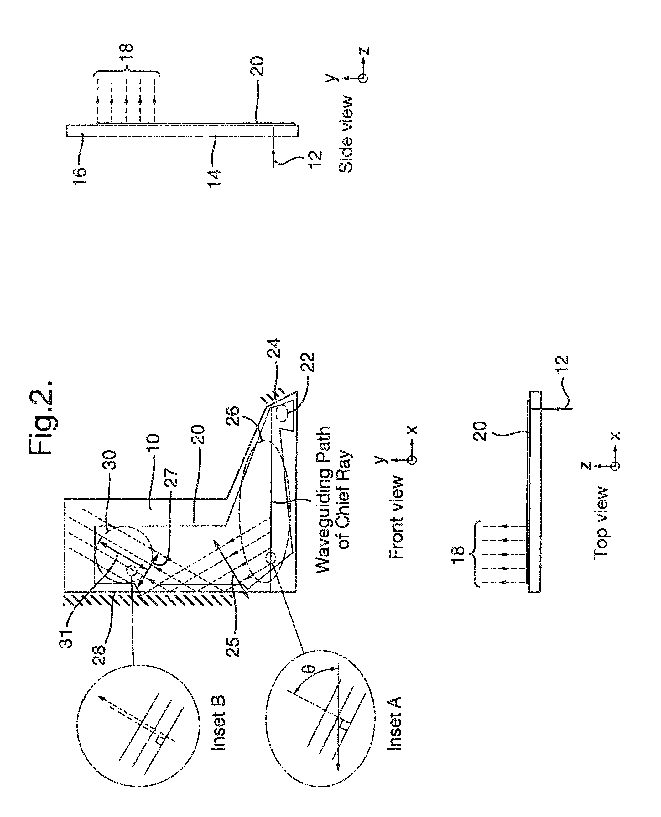 Optical waveguide and display device