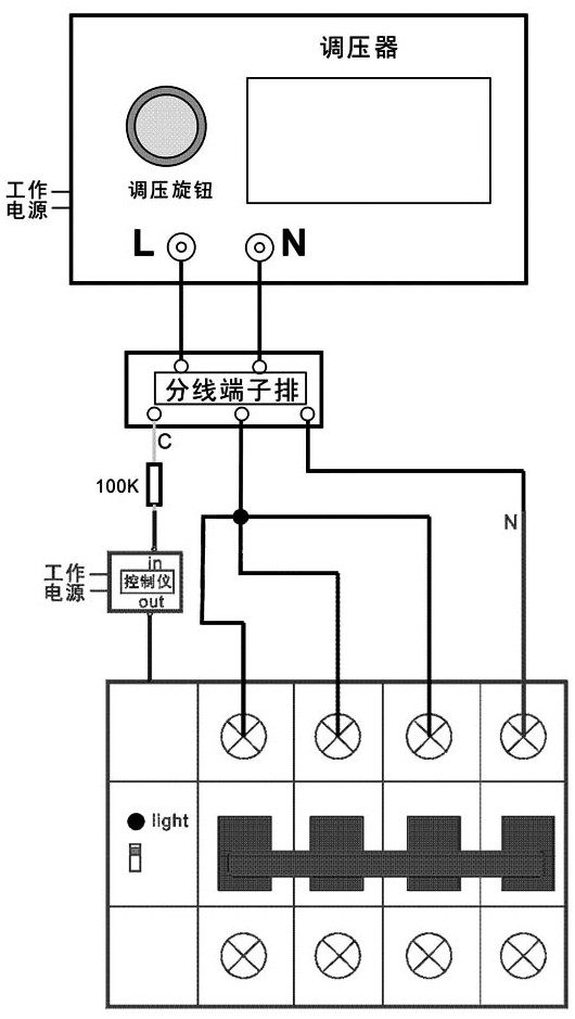 Intelligent miniature circuit breaker driving ability test method and device