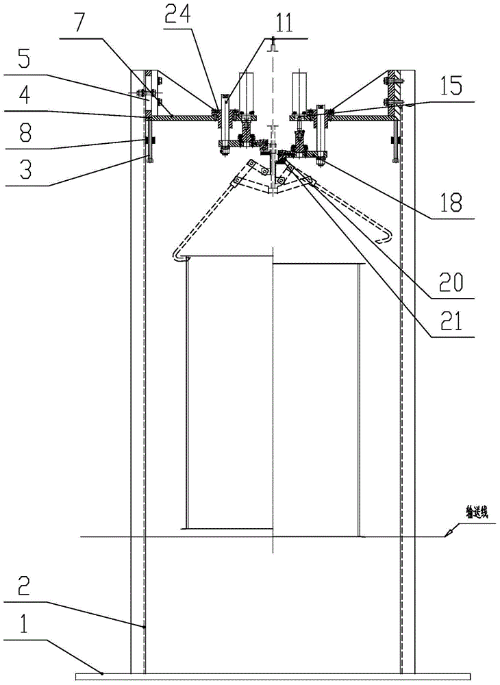 Automatic barrel unloading device