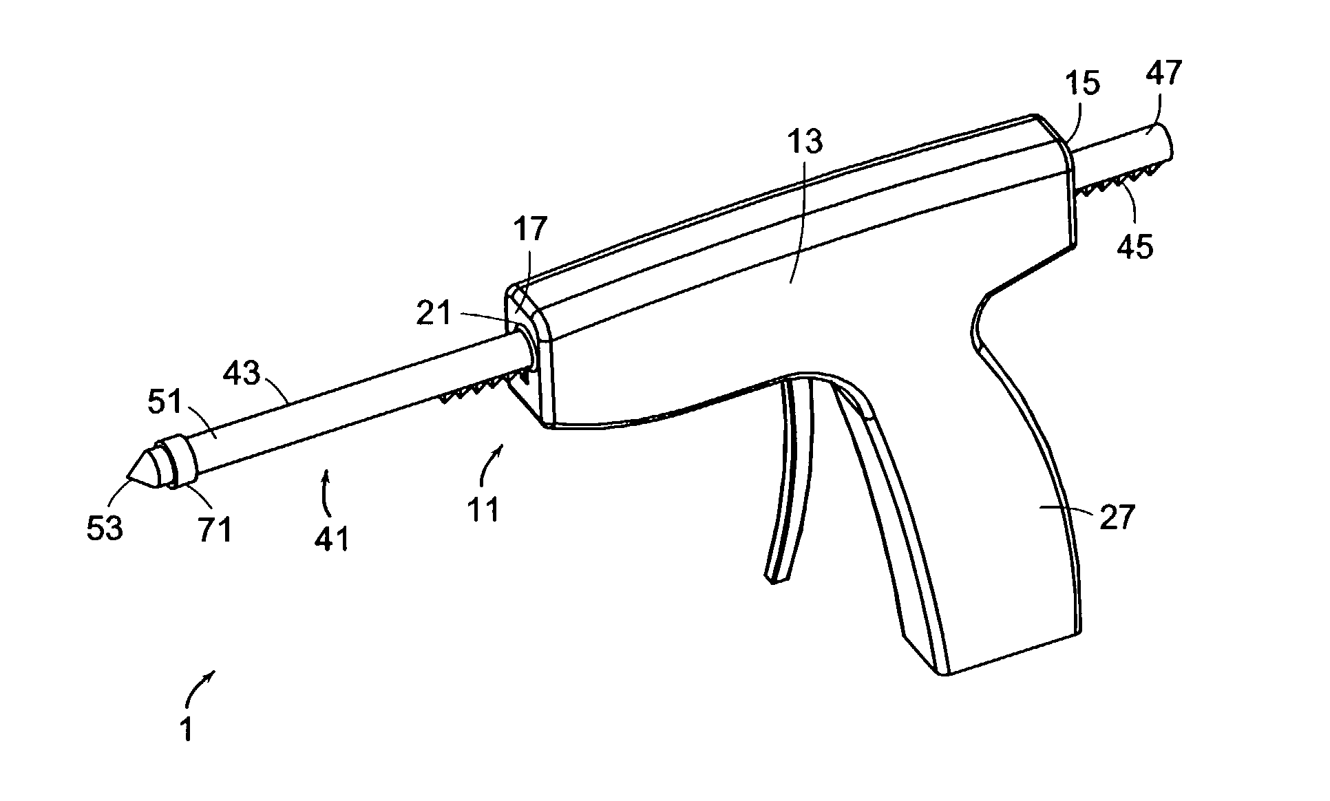 Device for advancing a functional element through tissue