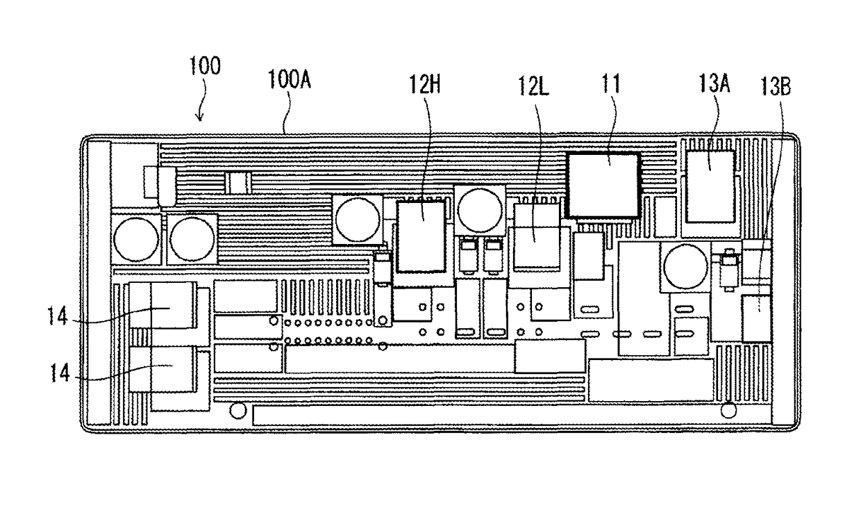 Heatsink-less electronic unit