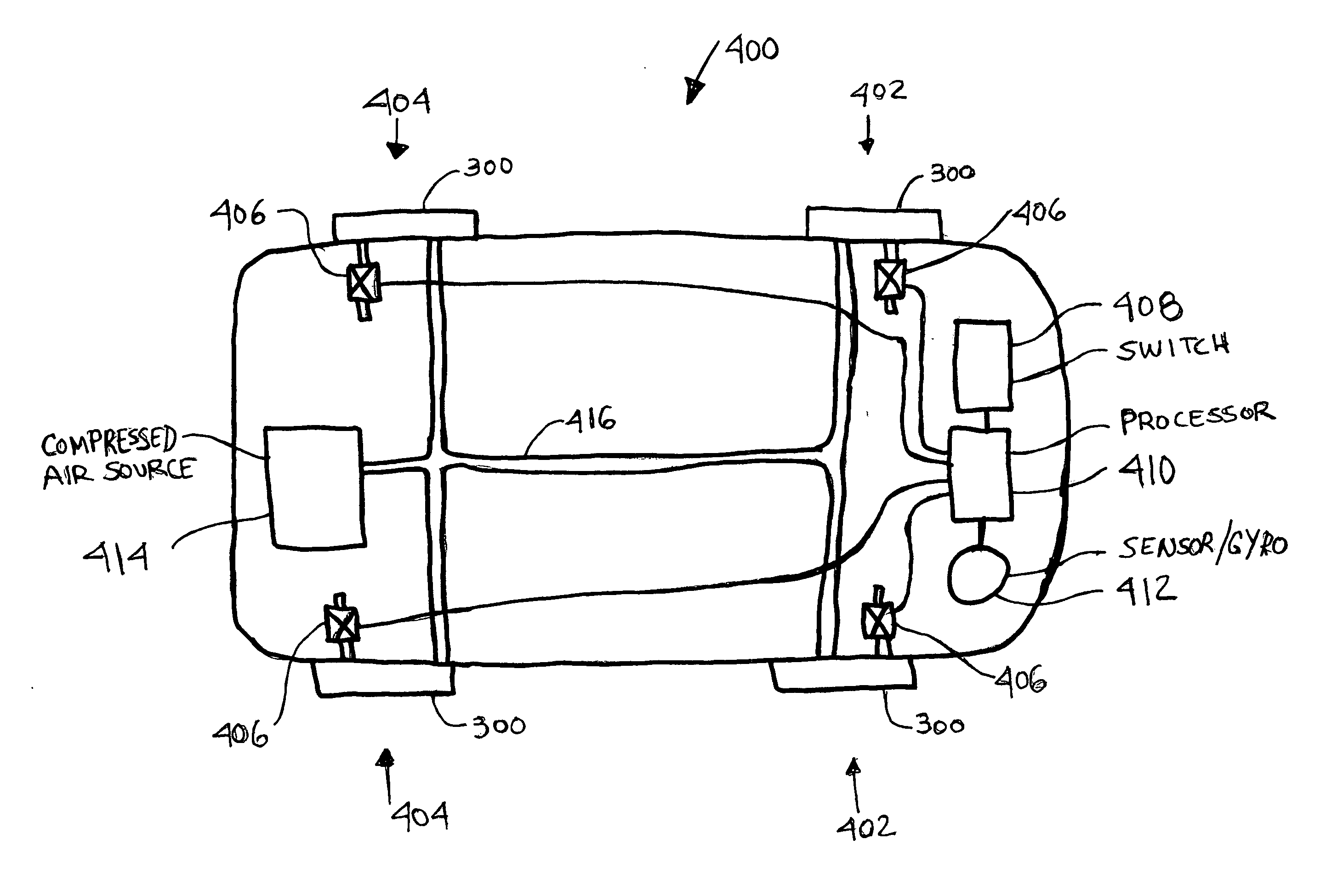 Wheel assembly for decelerating and/or controlling a vehicle
