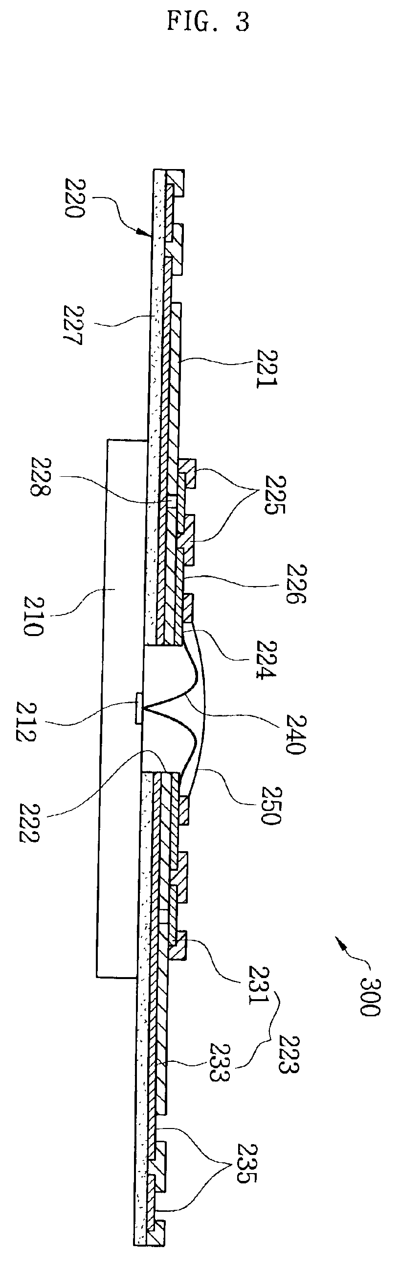 Stack package using flexible double wiring substrate