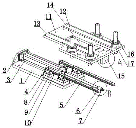 Wire drawing plate push device