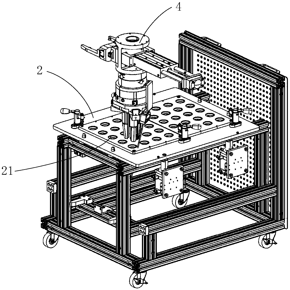 An assembly device and an assembly method of a rotor shaft of a motor