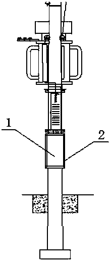 Power distribution transformer gantry anti-electric shock device