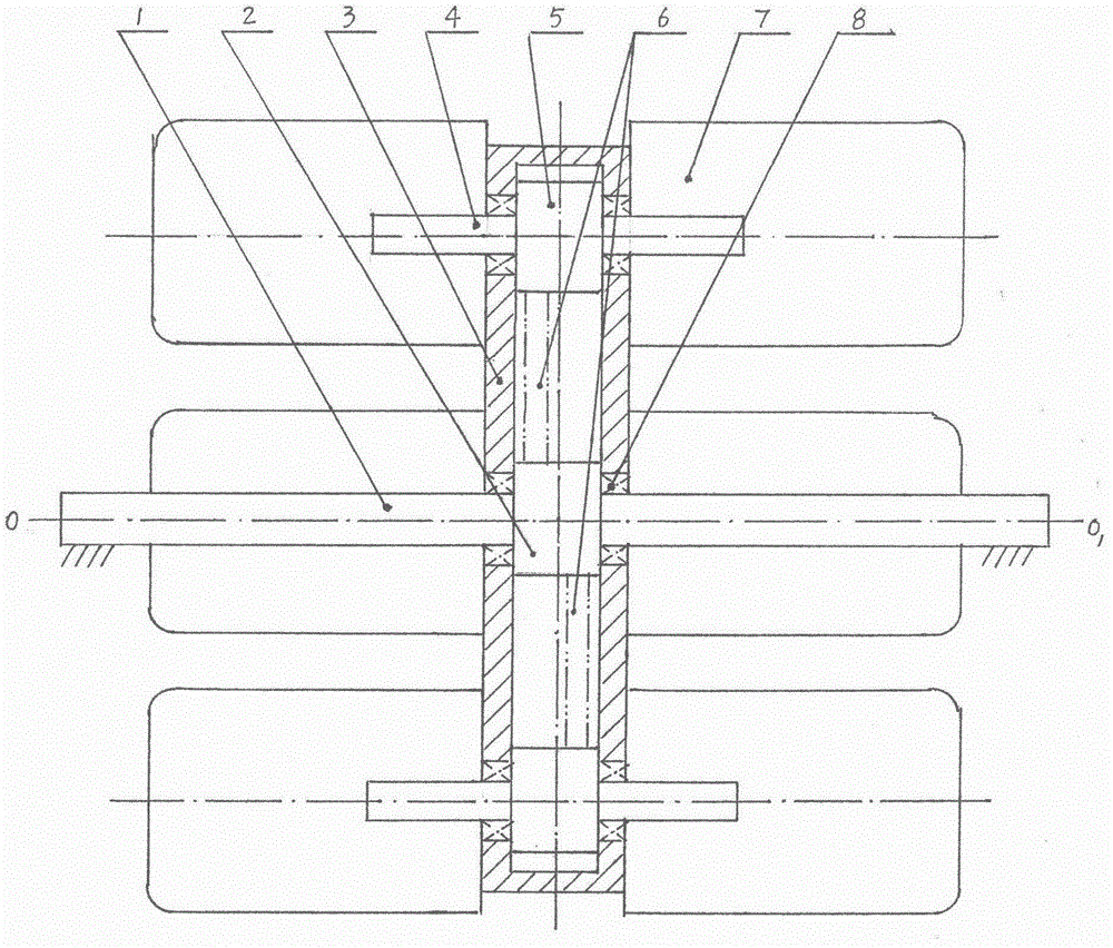 Cycloid paddle boat propeller