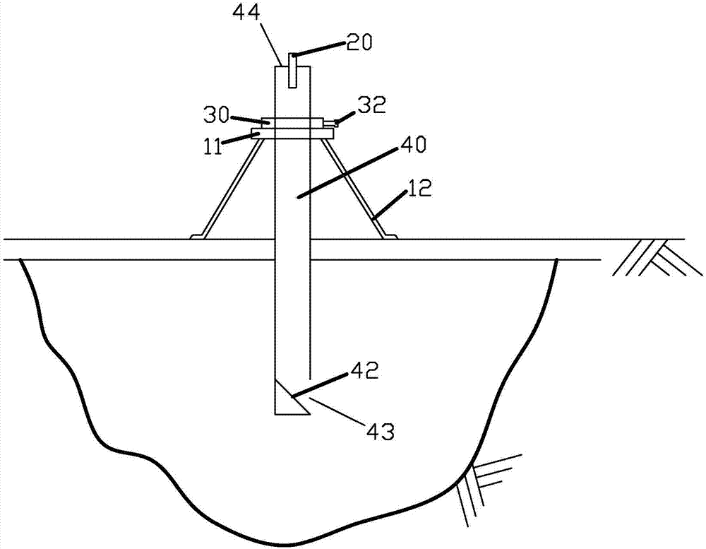 Roadbed cavity dimension measurement apparatus and method thereof