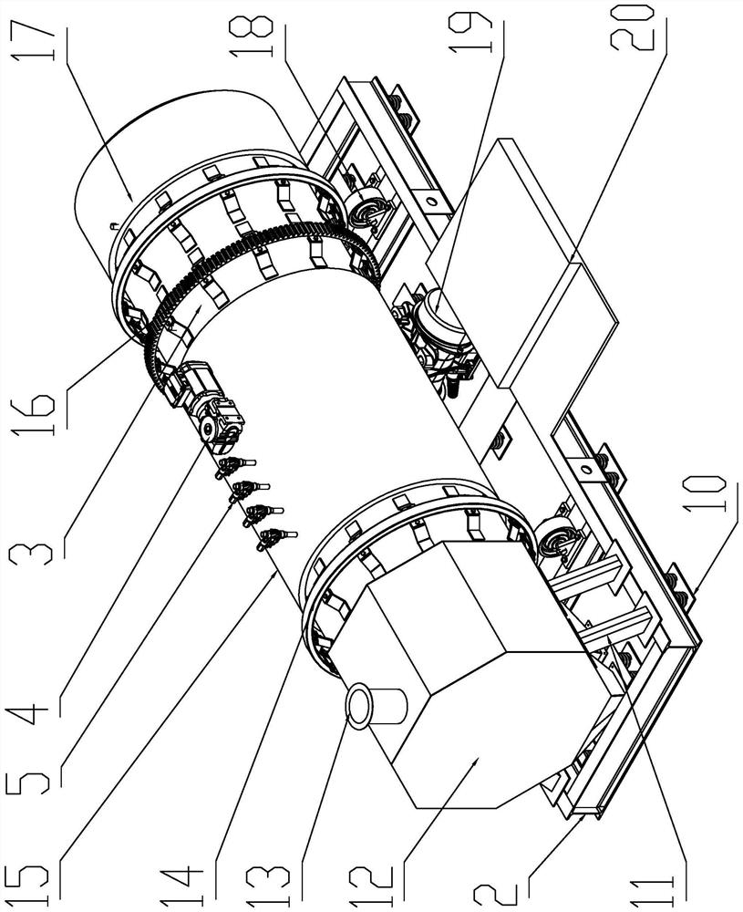 Multi-dimensional shaking type solution oscillation extraction device for soil detection