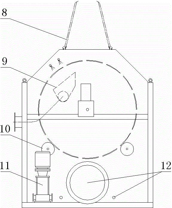 Revolving drum type micro-filter and sewage treatment method