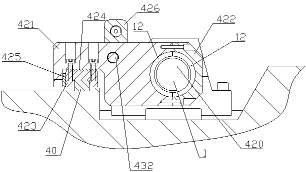 Movable support mechanism for ultra-long screw