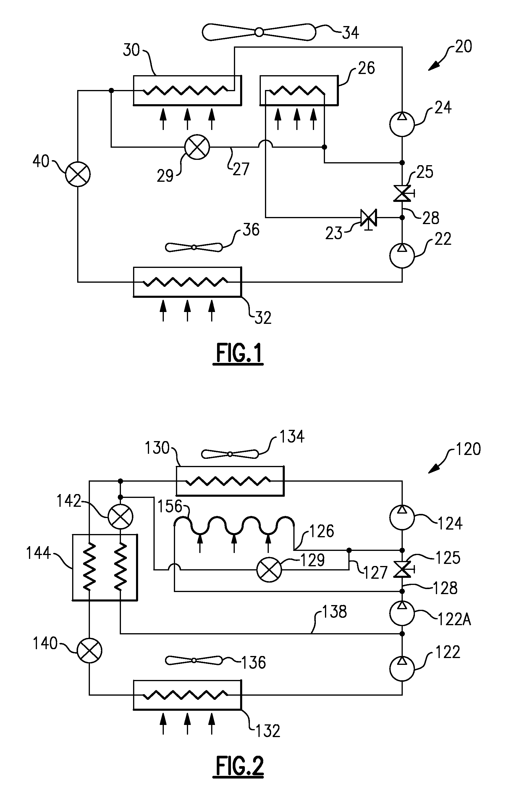Refrigerant system with intercooler and liquid/vapor injection