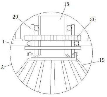 Civil engineering dust removing and sweeping device with construction waste crushing function