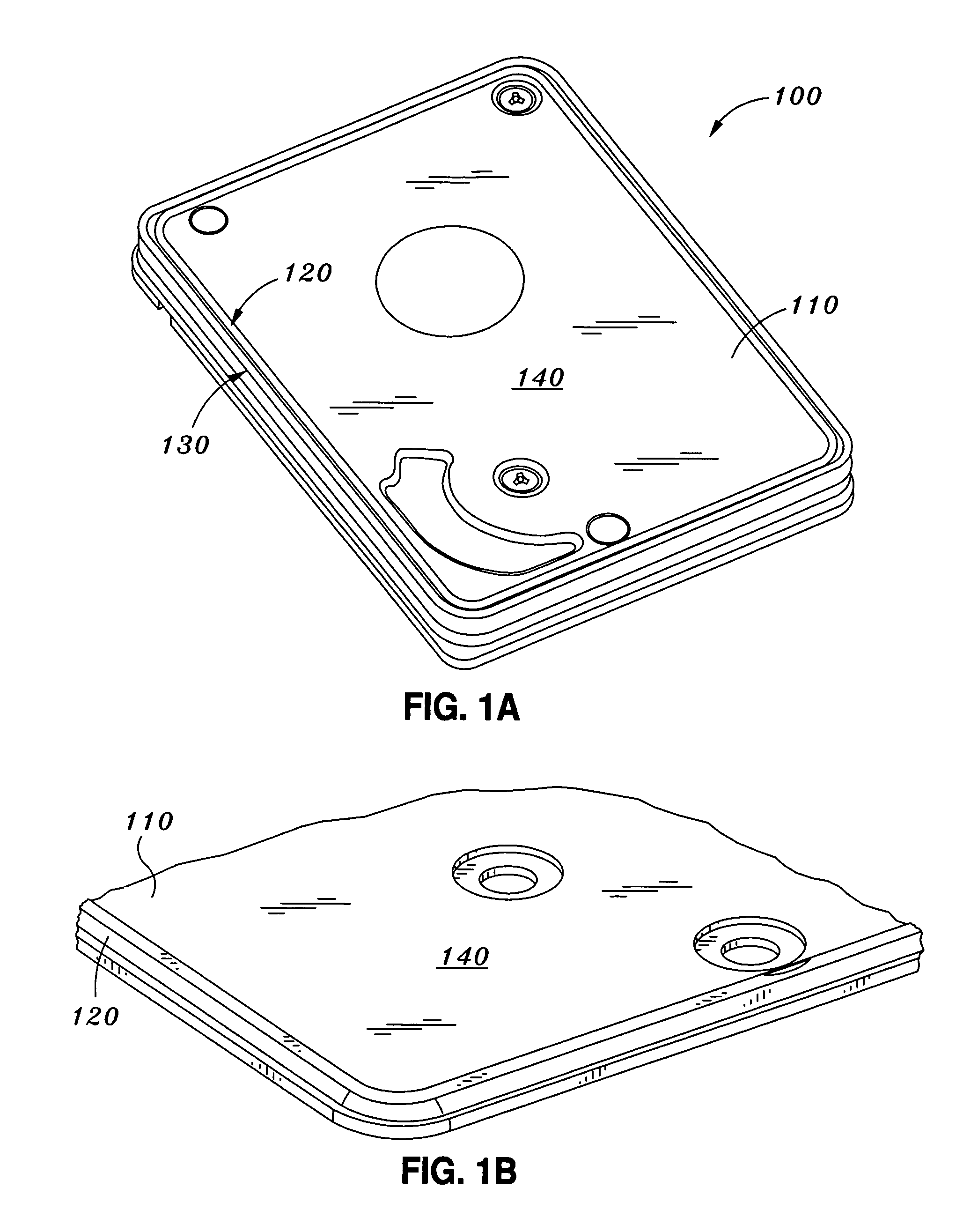 Radial top cover gasket for disk drives