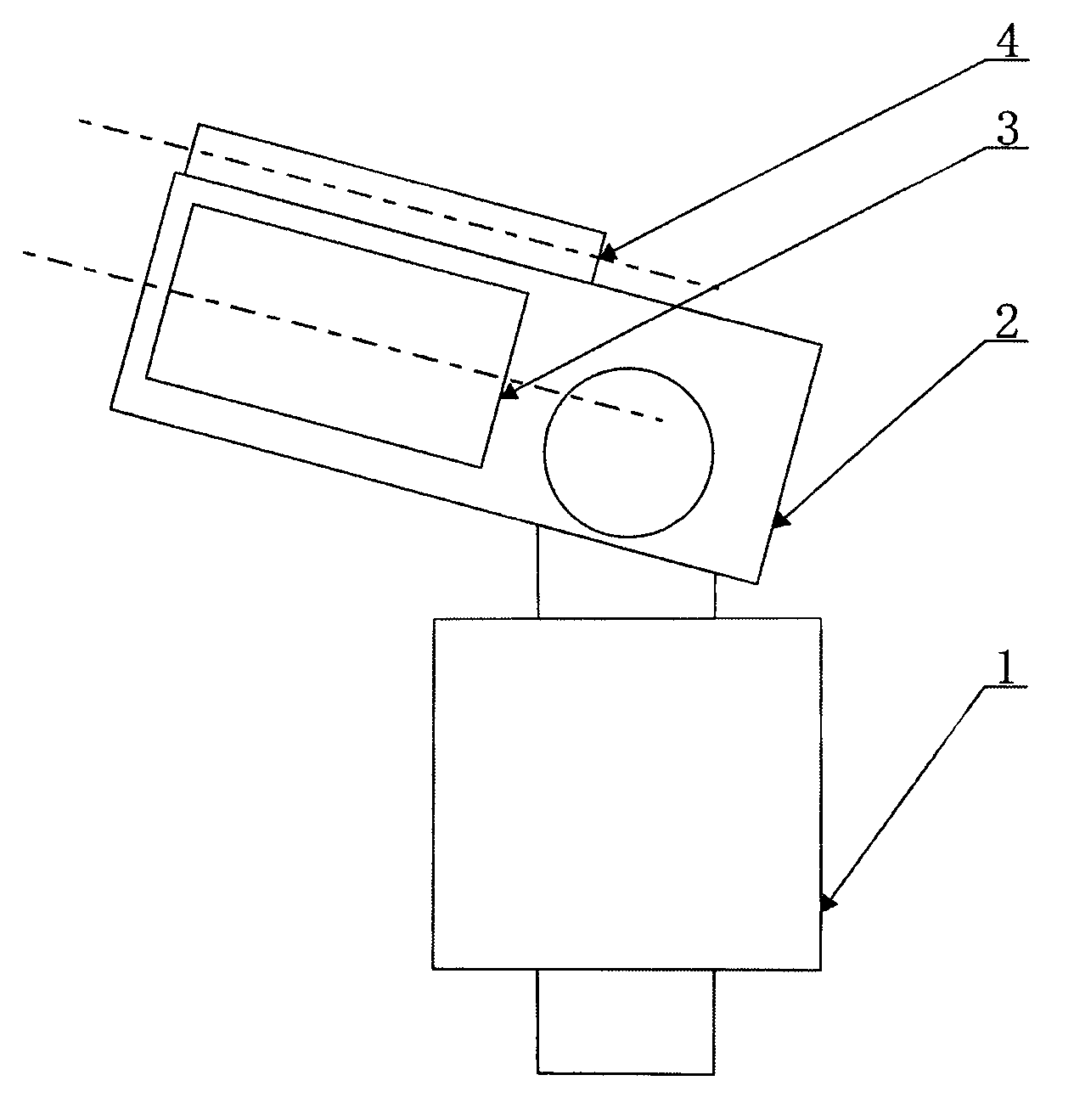 Automatic aiming laser bird scaring device and bird scaring method based on mode recognition