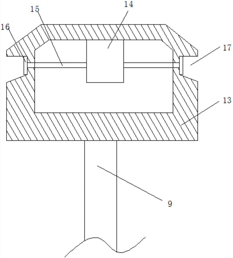 Suspending-and-lifting-type local environment detection device