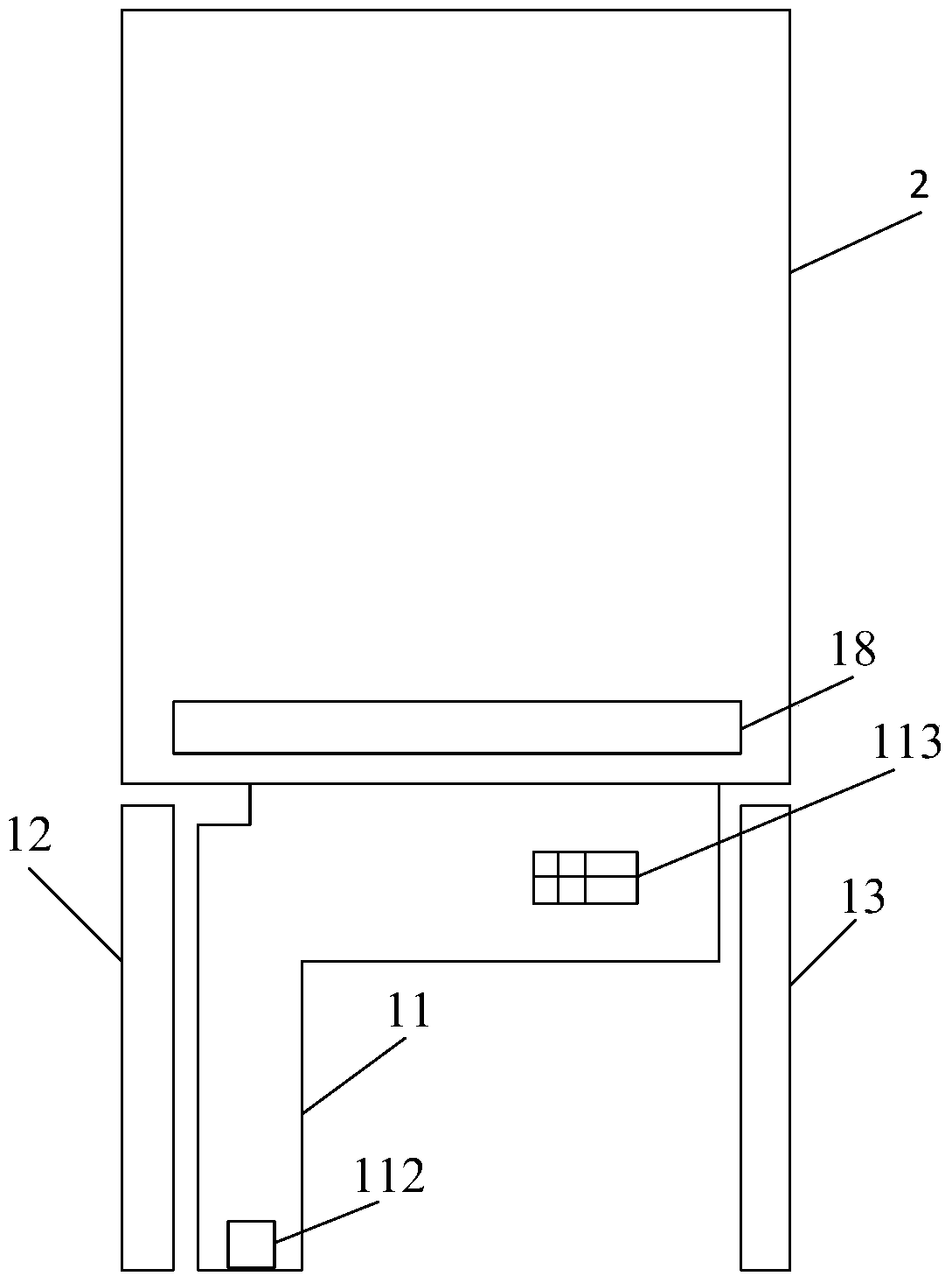 A kind of mobile terminal and the device for improving the emc performance of its display screen