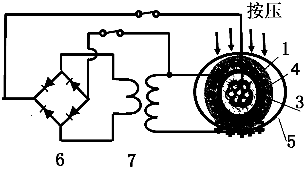 Friction nano-generator and preparation method and application thereof