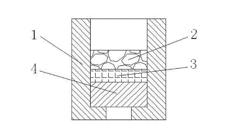 Device and method for preparing aluminum-base composite material by using vacuum impregnation andsolid-liquid direct extrusion