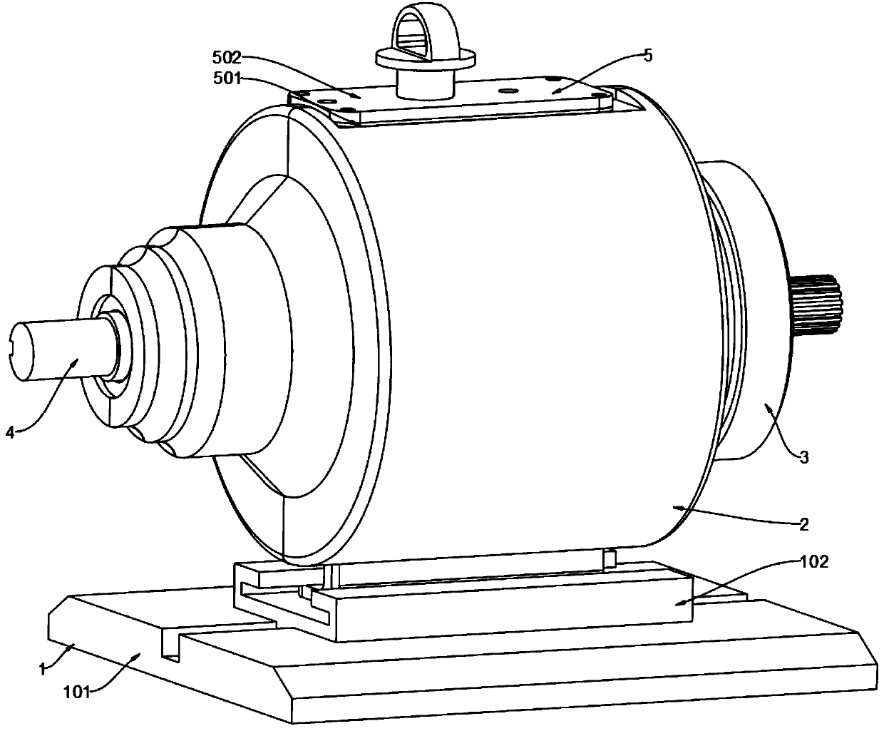 Floating positioning mechanism of double-planet-gear speed reducer