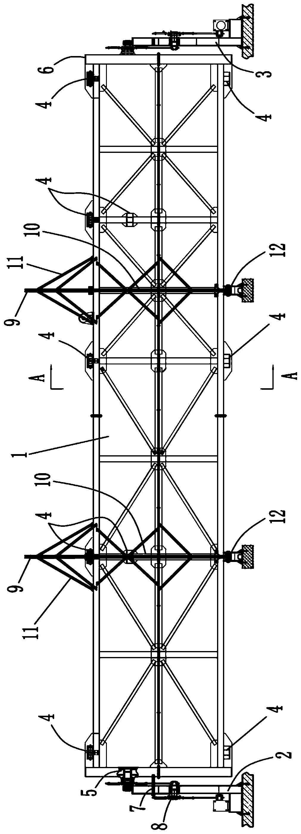 A turning mechanism and turning method suitable for an assembled underpass tunnel