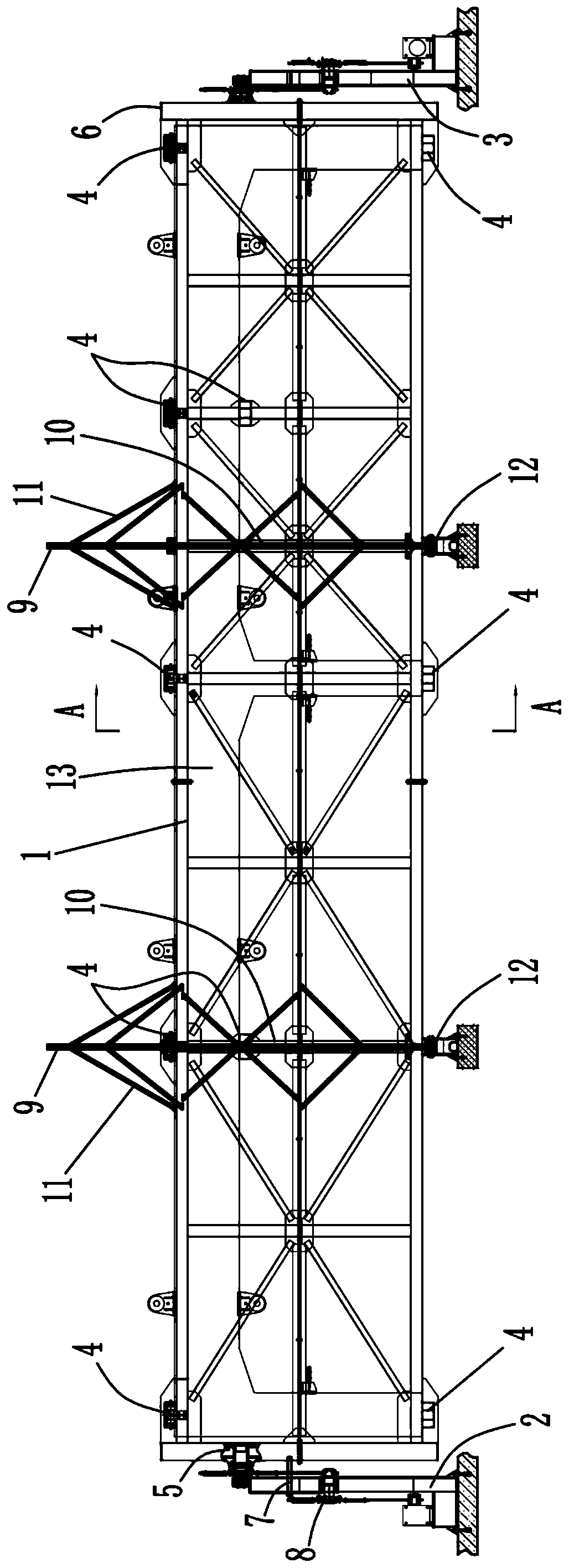 A turning mechanism and turning method suitable for an assembled underpass tunnel