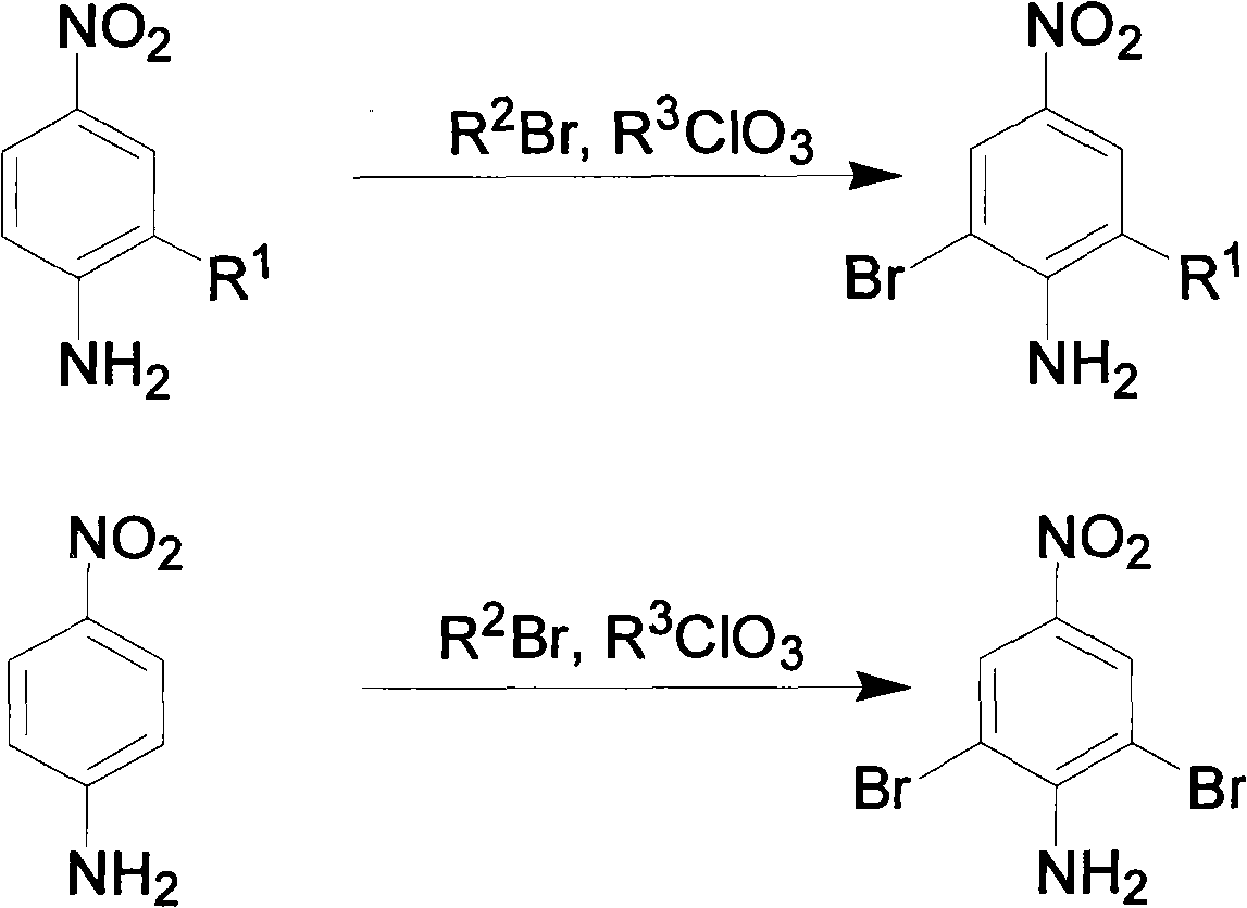 Preparation method of bromo-nitroaniline dye stuff intermediate