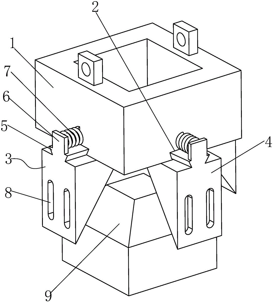 Ventilation pipe support device with adjustable support size